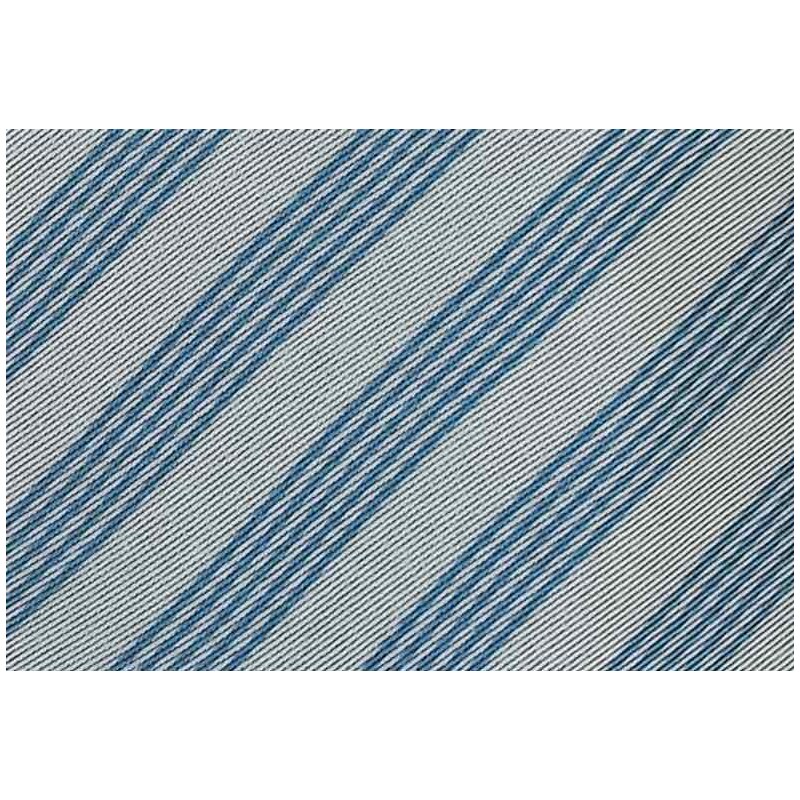 Pánská hedvábná kravata MONSI Oblique - šedá/modrá