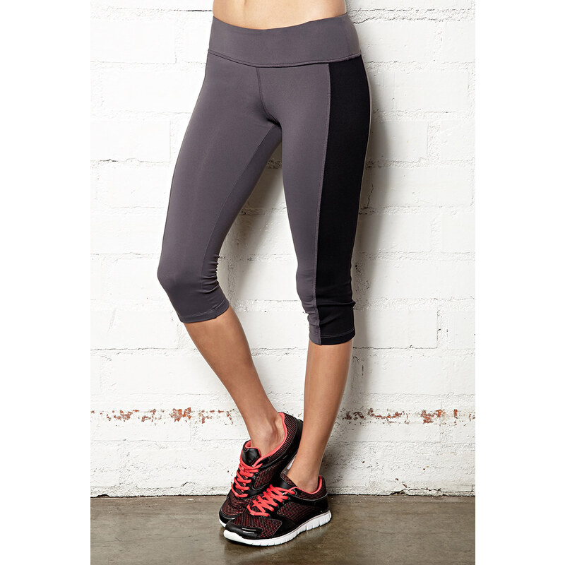 Forever 21 Colorblocked Active Yoga Capris