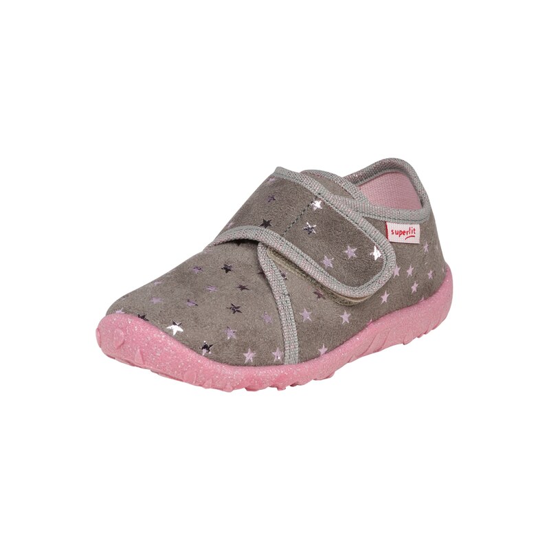 SUPERFIT Pantofle Spotty šedá / růžová