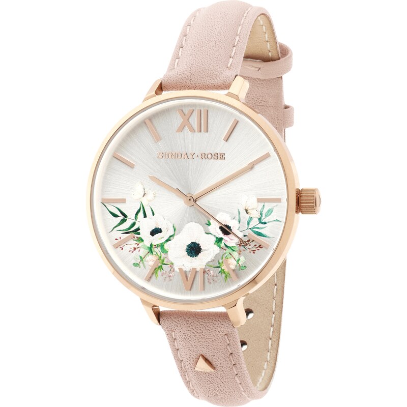 JVD Dámské luxusní designové hodinky SUNDAY ROSE SUN-S23 52799191
