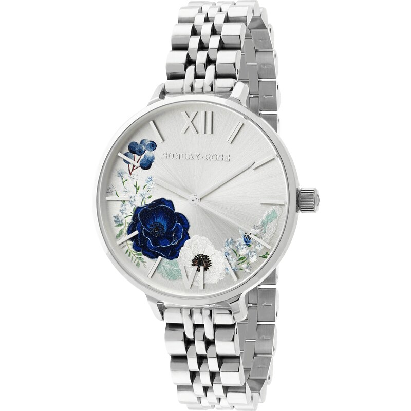 JVD Dámské luxusní designové hodinky SUNDAY ROSE SUN-S24