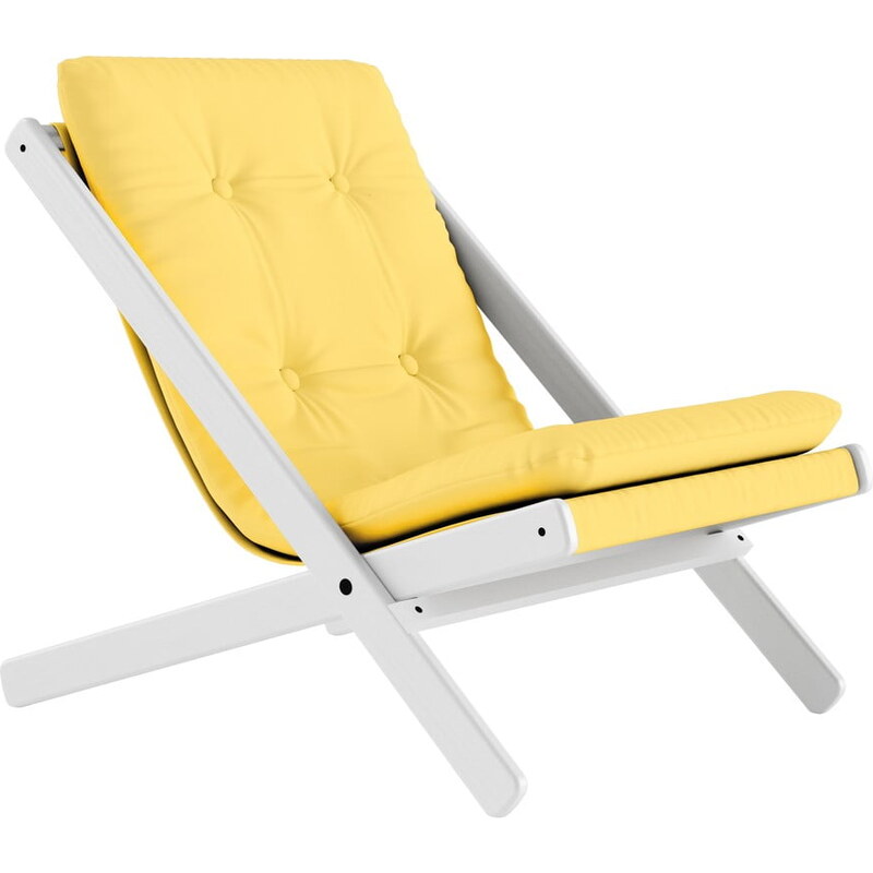 Bonami Skládací křeslo Karup Design Boogie White/Yellow