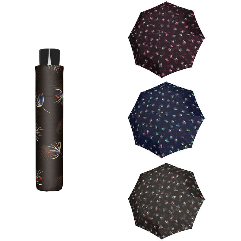 Doppler Mini Fiber DESIRE - dámský skládací odlehčený deštník hnědá