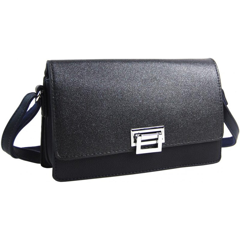 BELLA BELLY Tmavě modrá podélná crossbody dámská kabelka se třemi 52816848