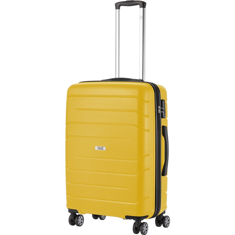 TRAVEL Z Střední kufr Big Bars Yellow