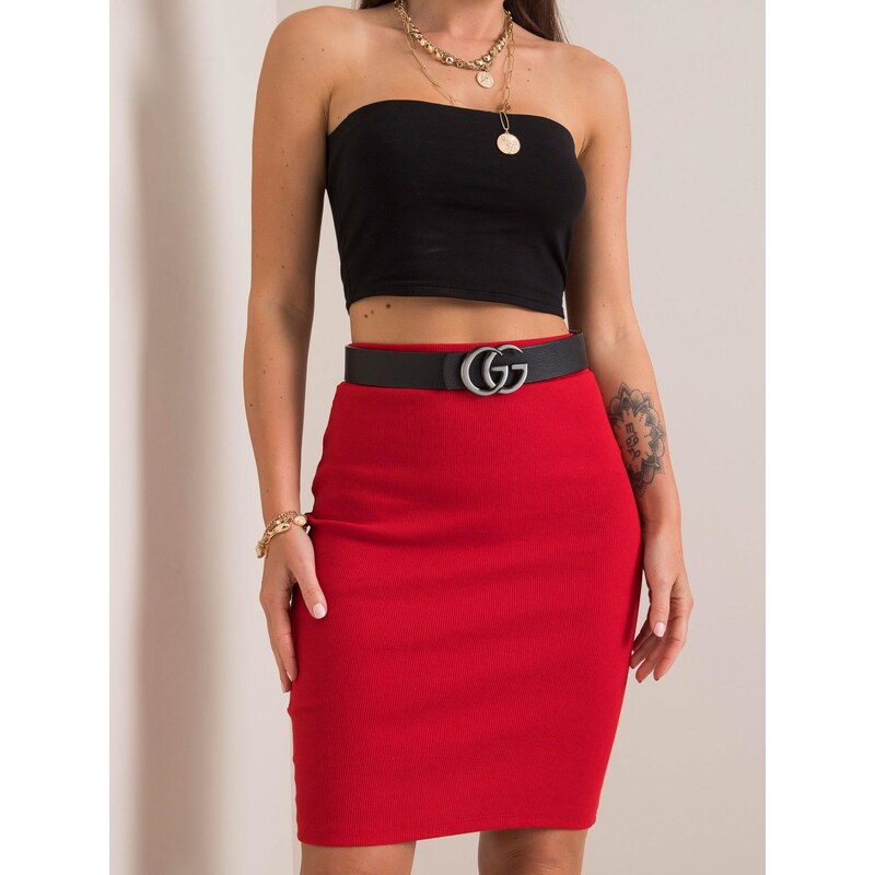 RUE PARIS Skirt-RV-SD-4271.29P-Red