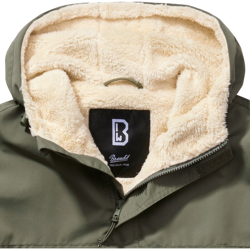 Bunda Brandit Windbreaker Sherpa - olivová, L