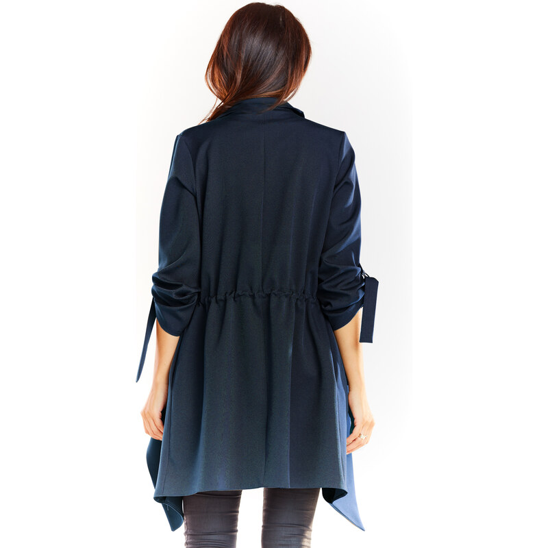 Awama Woman's Jacket A335 Navy Blue