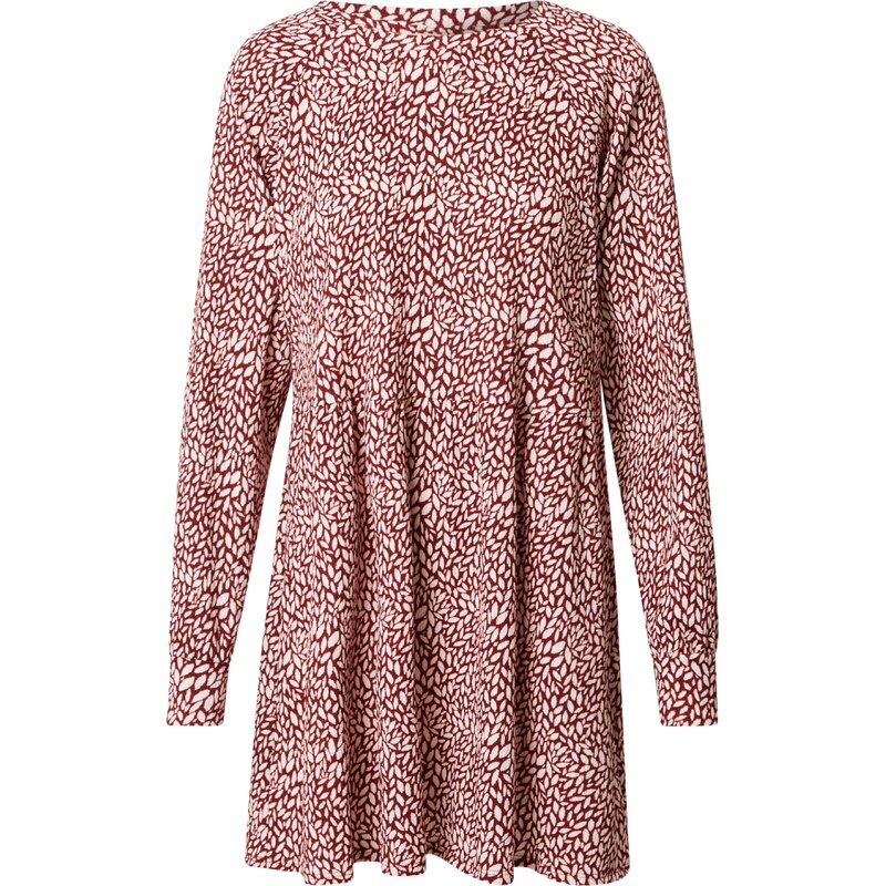 Miss Selfridge Šaty Smock burgundská červeň / bílá