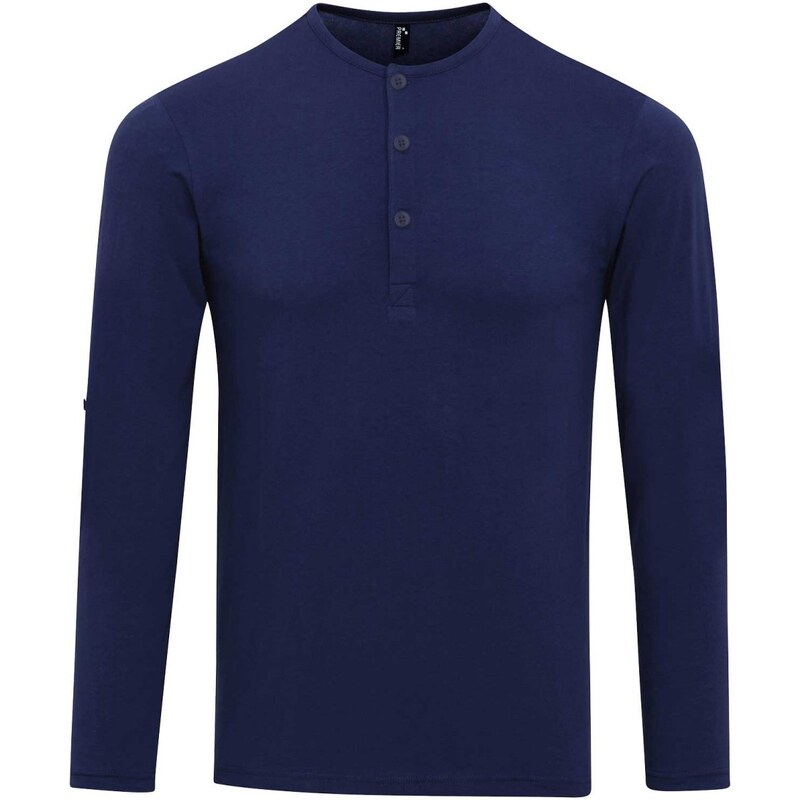 Premier Workwear Pánské tričko s dlouhým rukávem Premier Workwear (PR218) Tmavá modrá XS