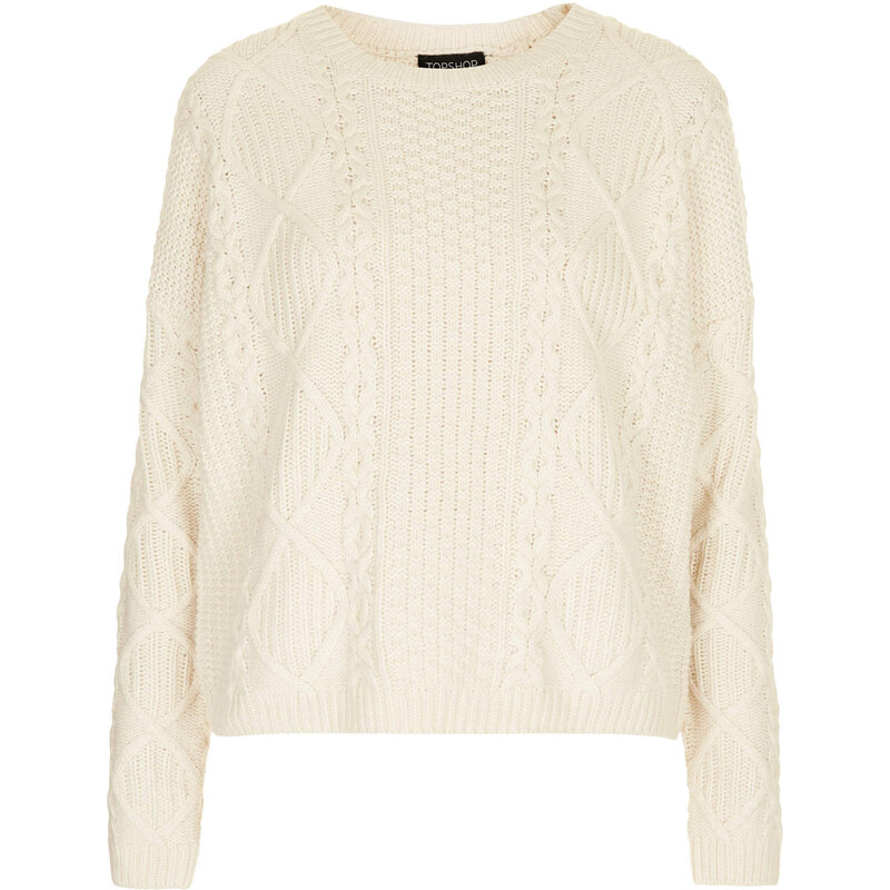 Topshop Knitted Cable Jumper