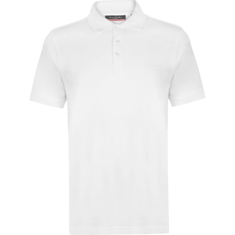 Pierre Cardin Plain Polo Shirt Mens White