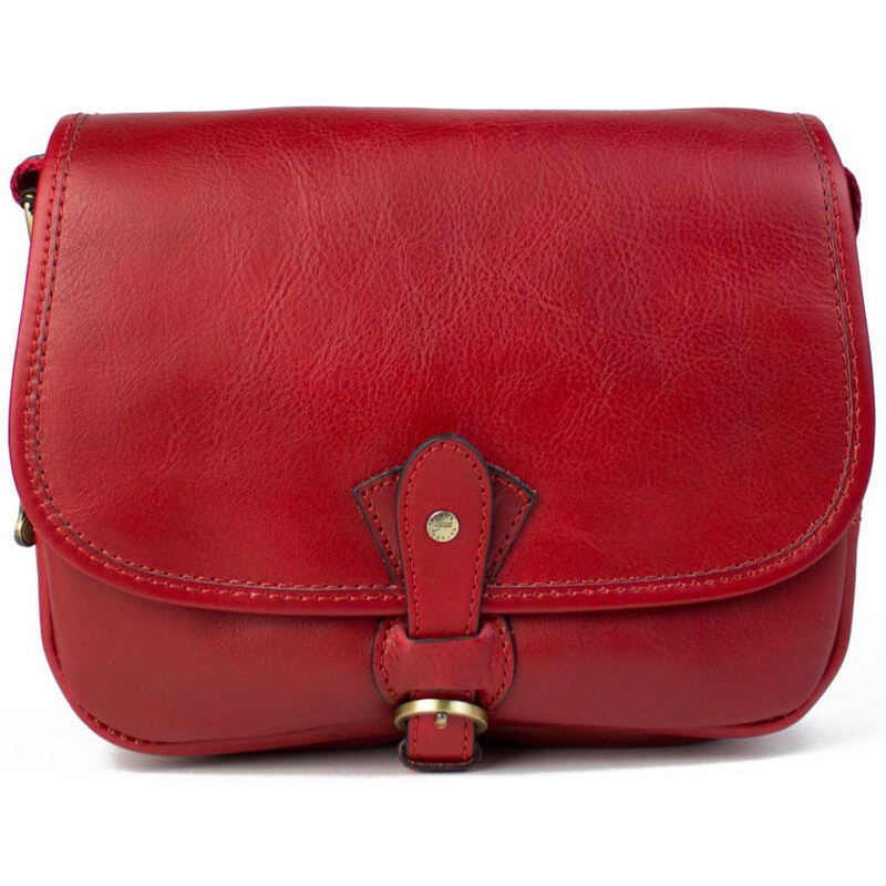 KATANA Francouzská kožená crossbody kabelka Caen Červená 53057578
