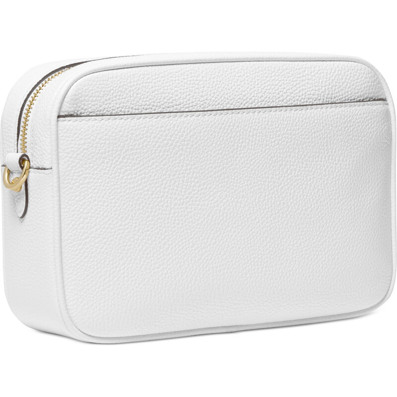 Michael Kors Kabelka Jet Set Charm East West Leather Camera Crossbody Optic White