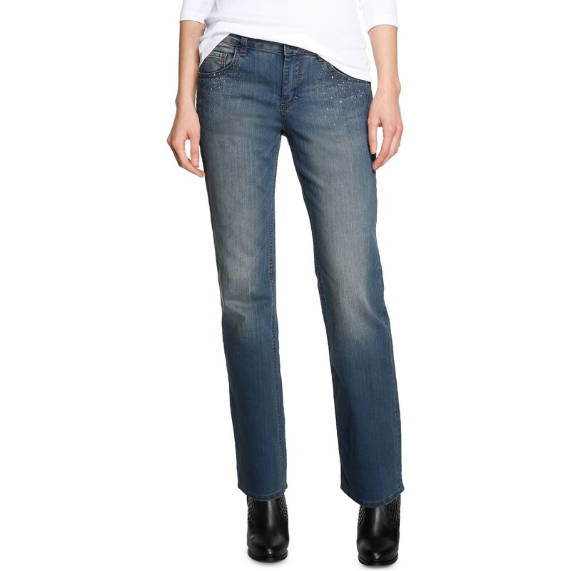 s.Oliver Straight: vintage jeans with studs