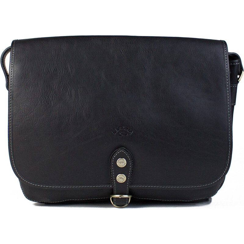 KATANA Francouzská kožená crossbody kabelka Nancy Černá 86575136