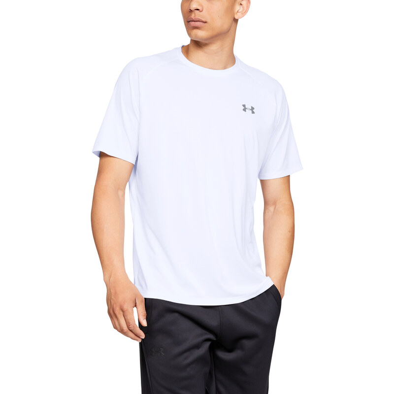 Tričko Under Armour Tech 2.0 SS Tee White/ Overcast Gray XS