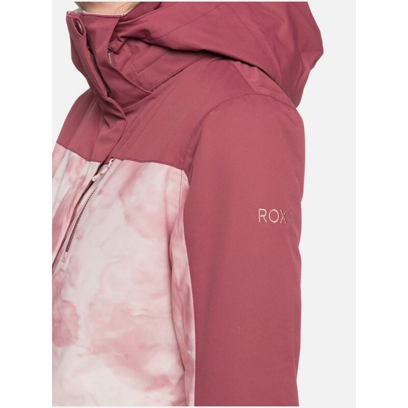 Bunda Roxy Jetty Block silver pink tie dye