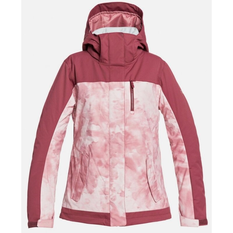 Bunda Roxy Jetty Block silver pink tie dye
