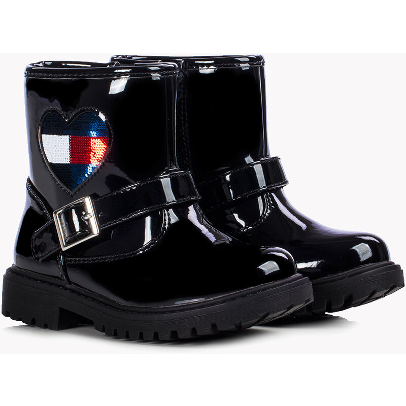 Dívčí kotníkové boty BIKER BOOT TOMMY HILFIGER