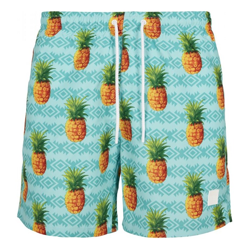 Šortky Urban Classics Pattern Swim Shorts - pineapple aop