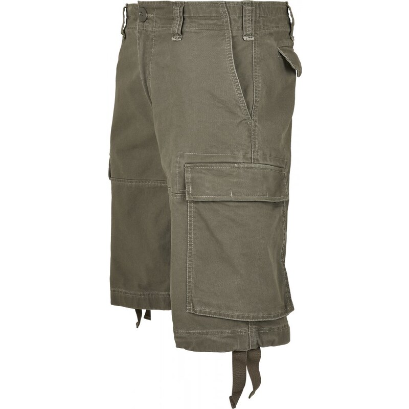 URBAN CLASSICS Kraťasy Vintage Shorts - olive