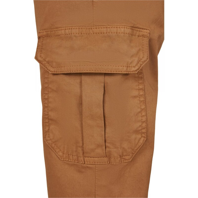 URBAN CLASSICS Ladies High Waist Cargo Jogging Pants - toffee