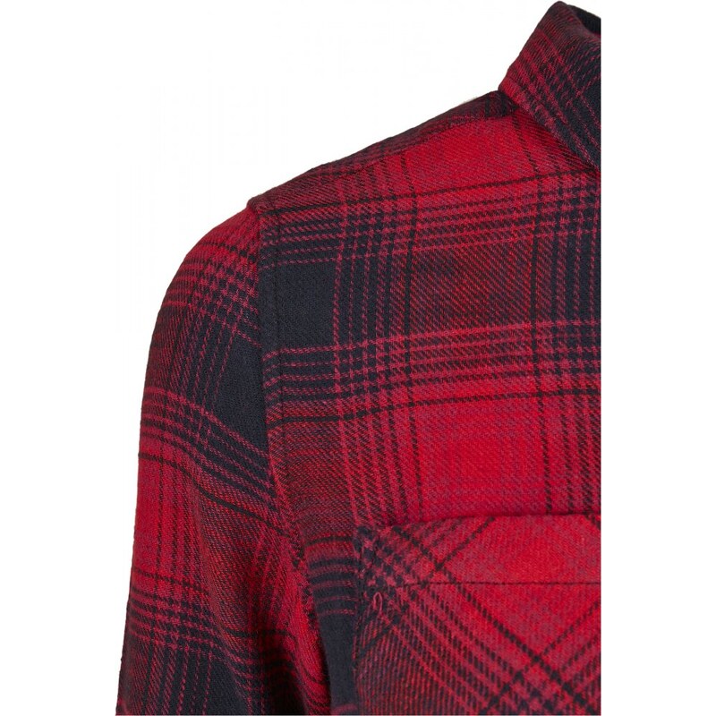 Dámská košile Urban Classics Check Shirt Dress - tmavě modrá/červená