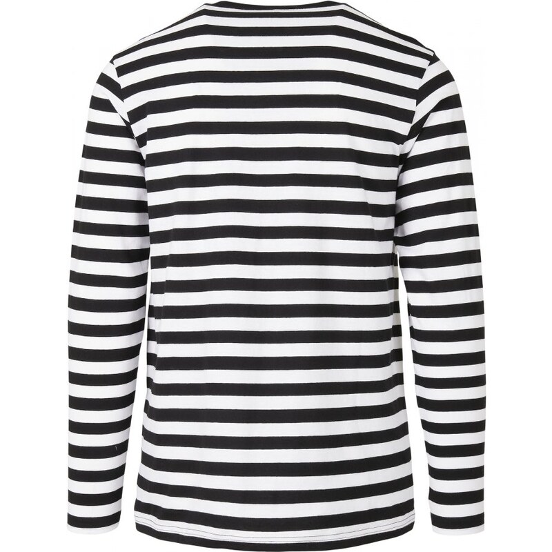 URBAN CLASSICS Regular Stripe LS - white/black