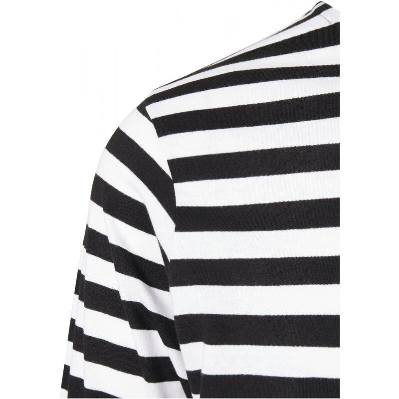 URBAN CLASSICS Regular Stripe LS - white/black