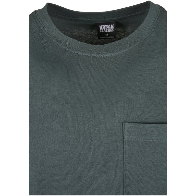 Tričko Urban Classics Basic Pocket Tee - bottlegreen