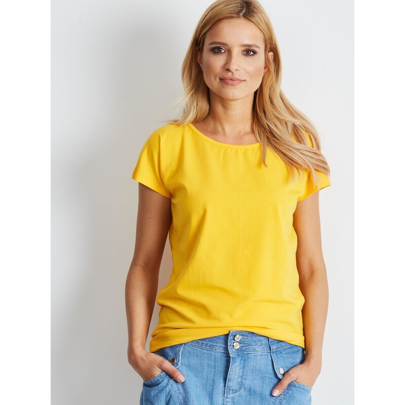 BASIC Feel Good T-shirt-RV-BZ-4622.17-dark yellow
