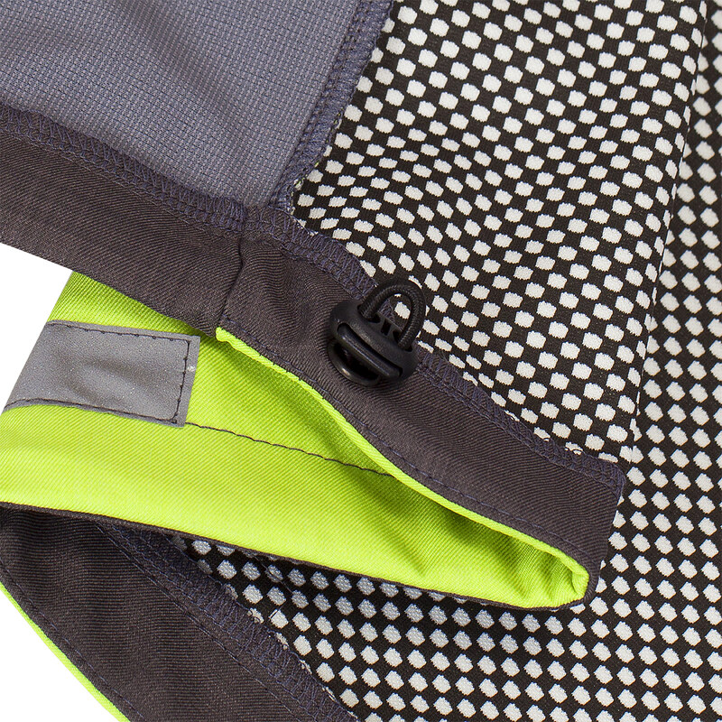Veselá Nohavice Dětská softshellová bunda jaro až podzim šedo-zelená