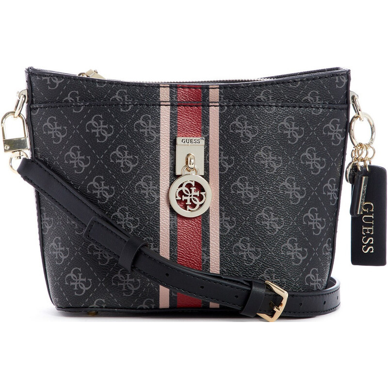 GUESS Jensen Crossbody Bucket Bag Coal GLAMI.cz