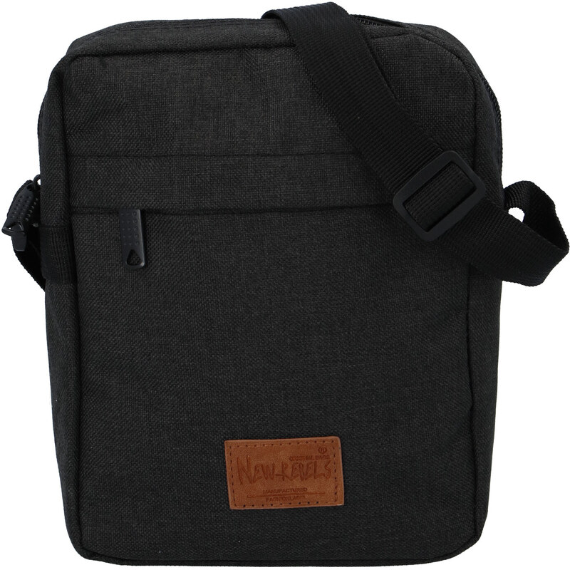 Unisex látková crossbody taška černá - New Rebels Rebelas černá
