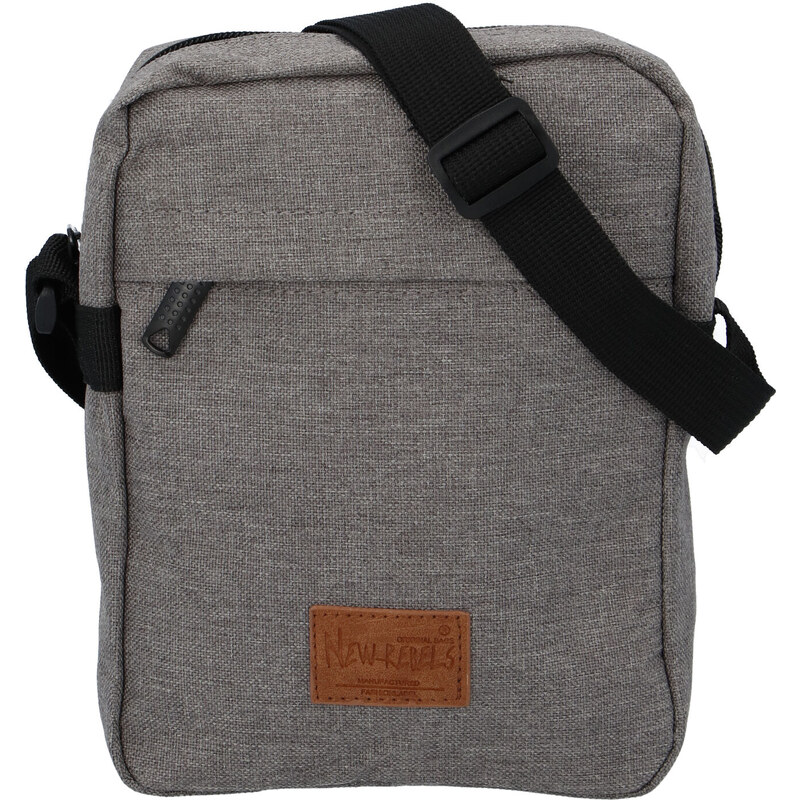 Unisex látková crossbody taška šedá - New Rebels Rebelas šedá 52395069