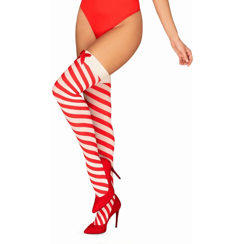 Vánoční punčochy Kissmas stockings - Obsessive 113556128