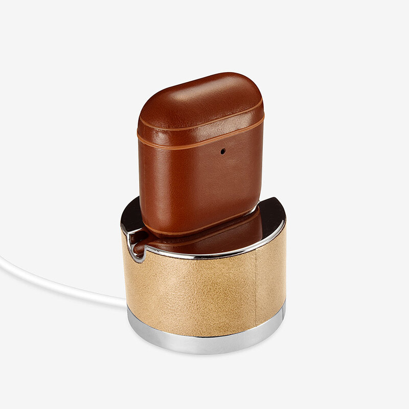 Pouzdro pro sluchátka AirPods - iCarer, Vintage Brown
