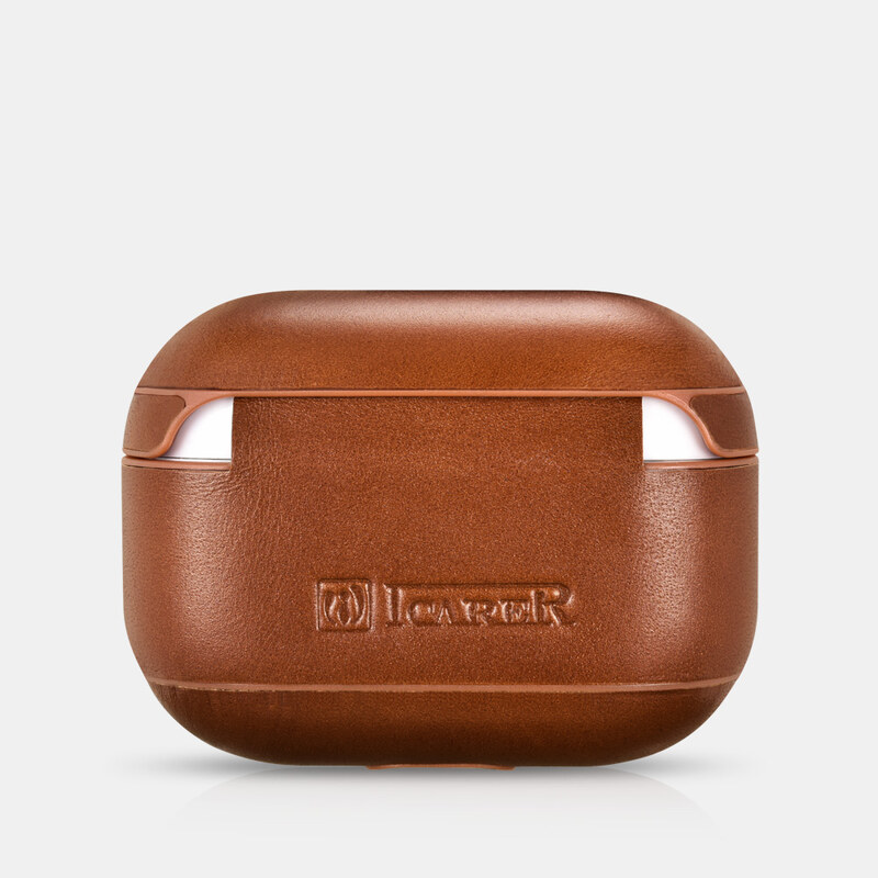 Kožené pouzdro na sluchátka AirPods Pro - iCarer, Vintage Brown