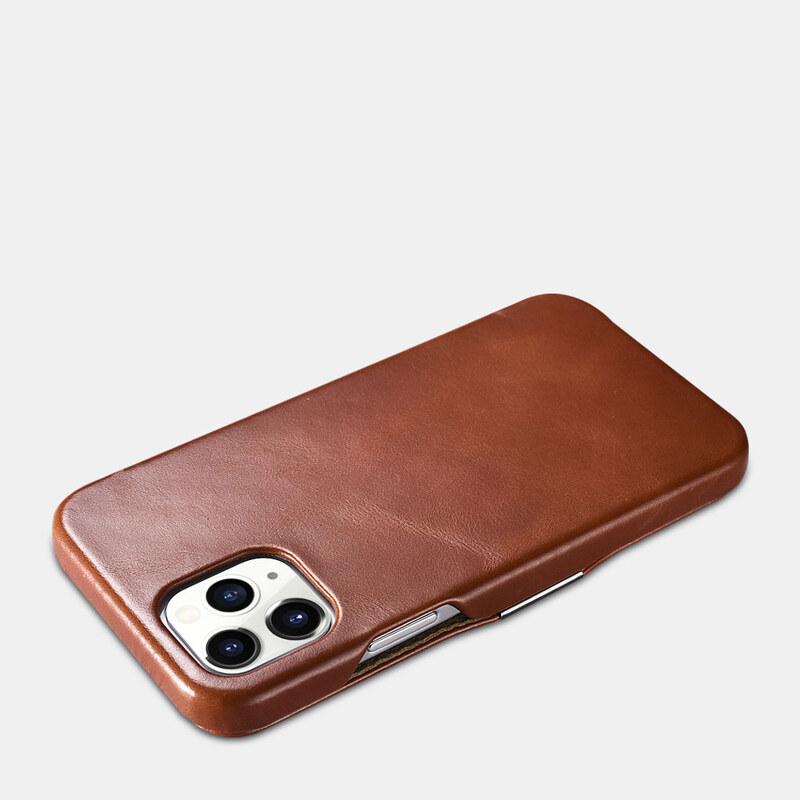 Knížkové pouzdro pro iPhone 12 Pro MAX - iCarer, Vintage Brown
