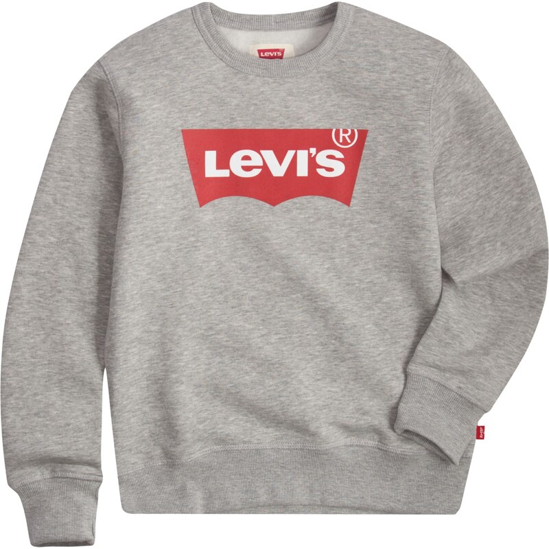 Levis Kids Mikina šedý melír / červená / bílá