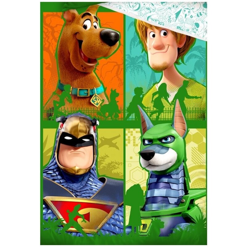 Carbotex Bavlněné ložní povlečení Scooby-Doo - Scoob! - 100% bavlna prémiové kvality renforcé - 70 x 90 cm + 140 x 200 cm