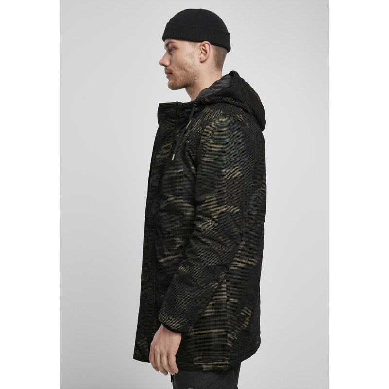 Bunda Brandit Grid-Camo Parka - woodland, S