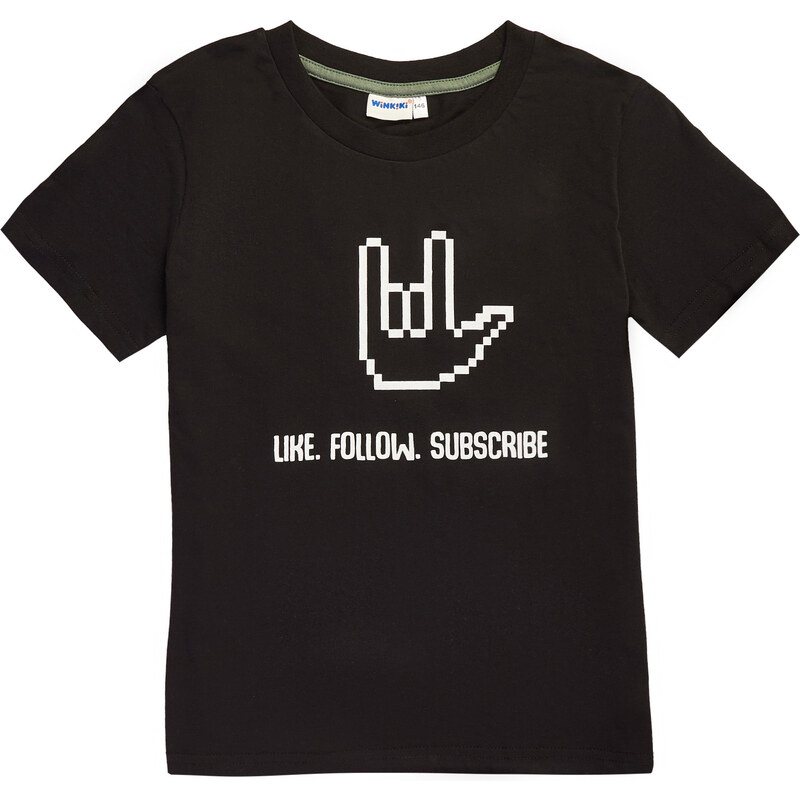 Chlapecké triko - WINKIKI WTB 01772, černá
