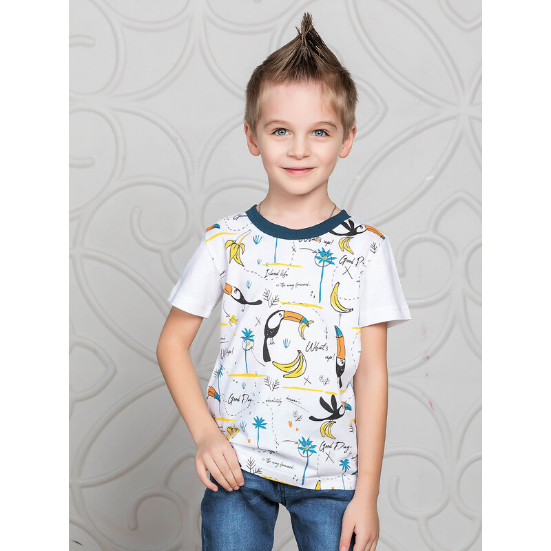 Chlapecké tričko - WINKIKI WKB 01705, bílá