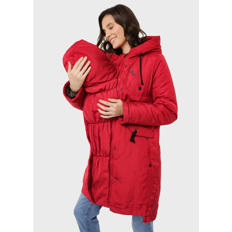 Zimní nosící bunda 3v1 I Love Mum - Mexico Red - GLAMI.cz