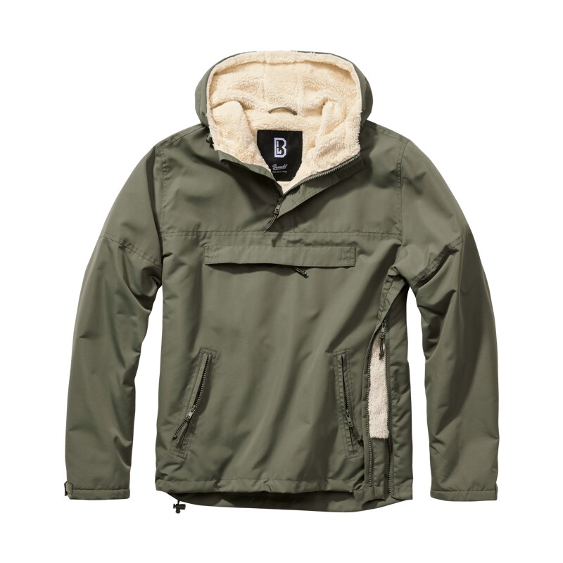 Brandit Bunda Windbreaker Sherpa olivová