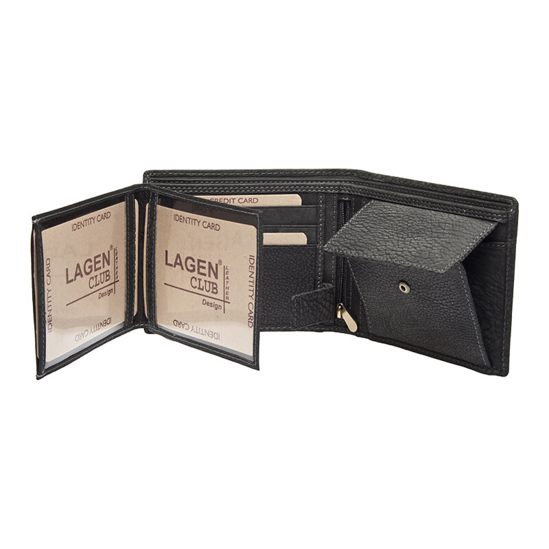 Lagen Pánská kožená peněženka V-276/W černá