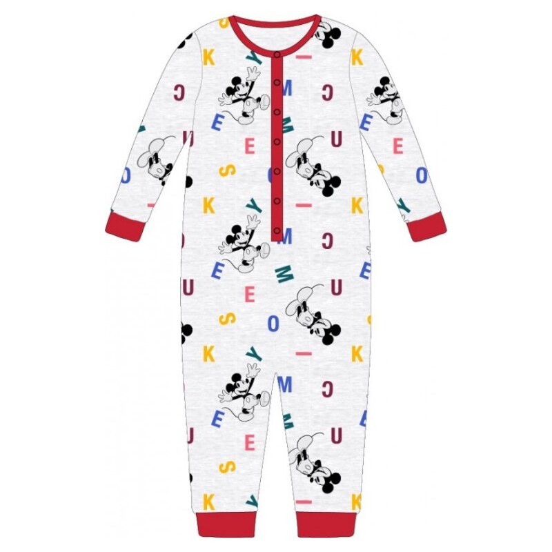 E plus M Chlapecké / dětské pyžamo overal Mickey Mouse / Disney - šedé