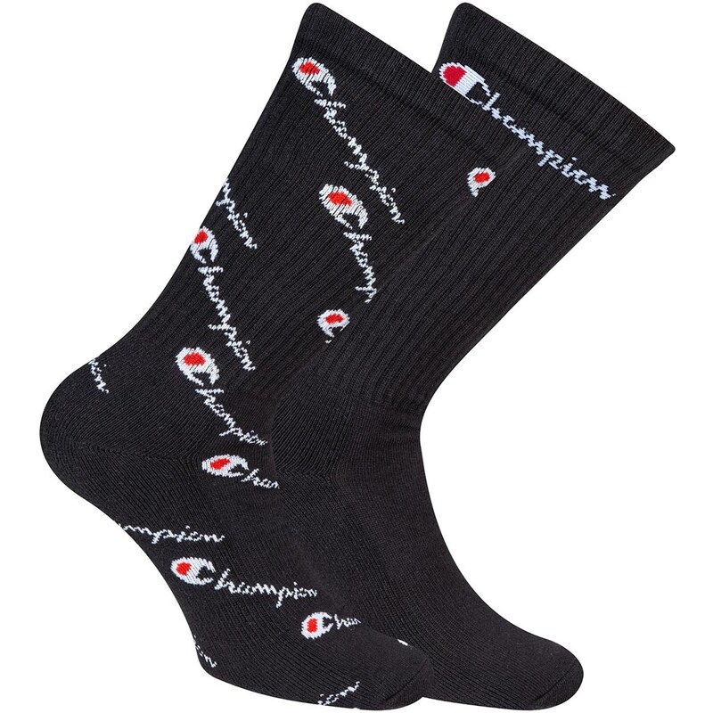 Ponožky CHAMPION CHAMPION CREW FASHION MIX SOCKS 2páry, černé